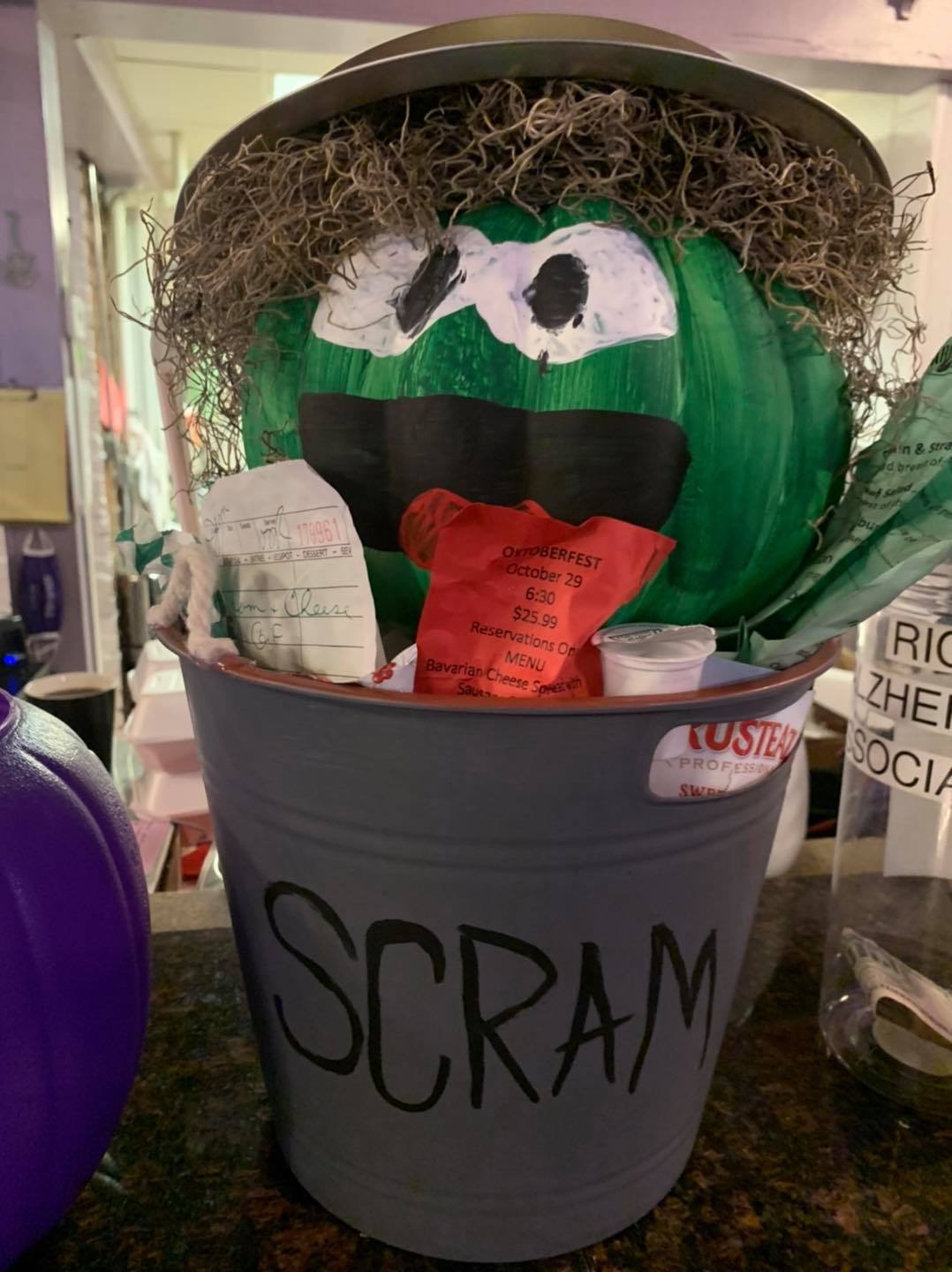 decorated pumpkin