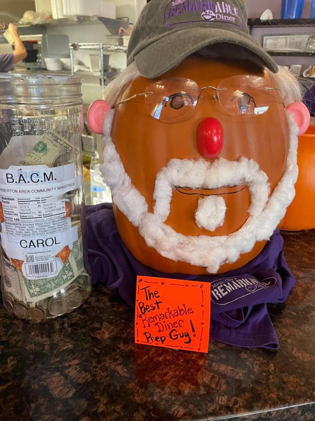 decorated pumpkin