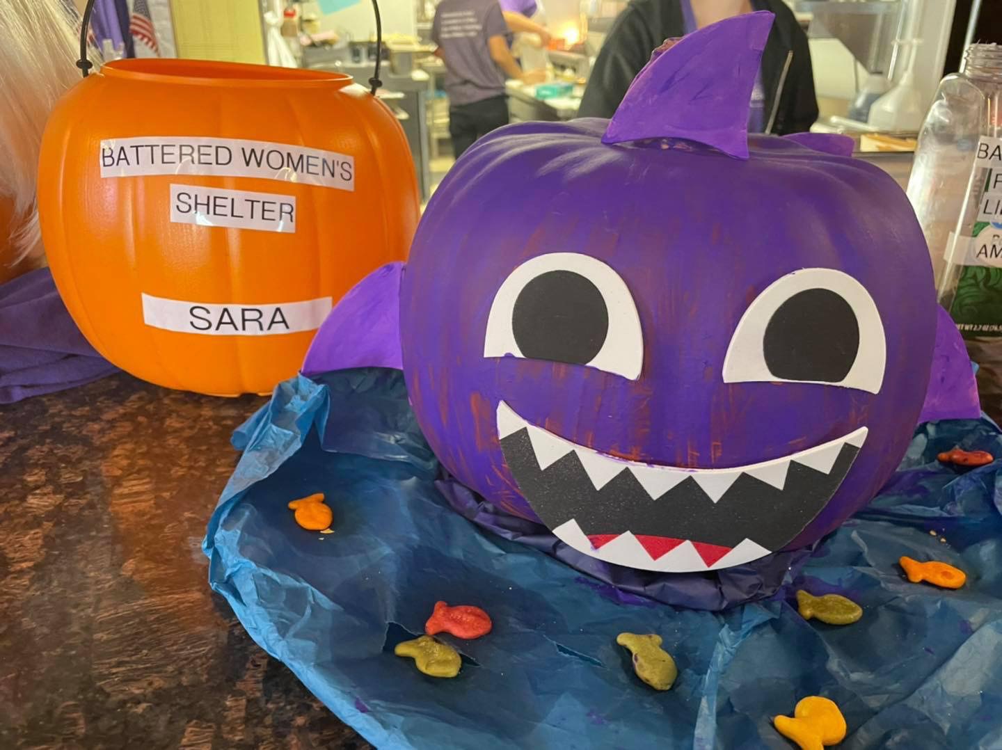 decorated pumpkin