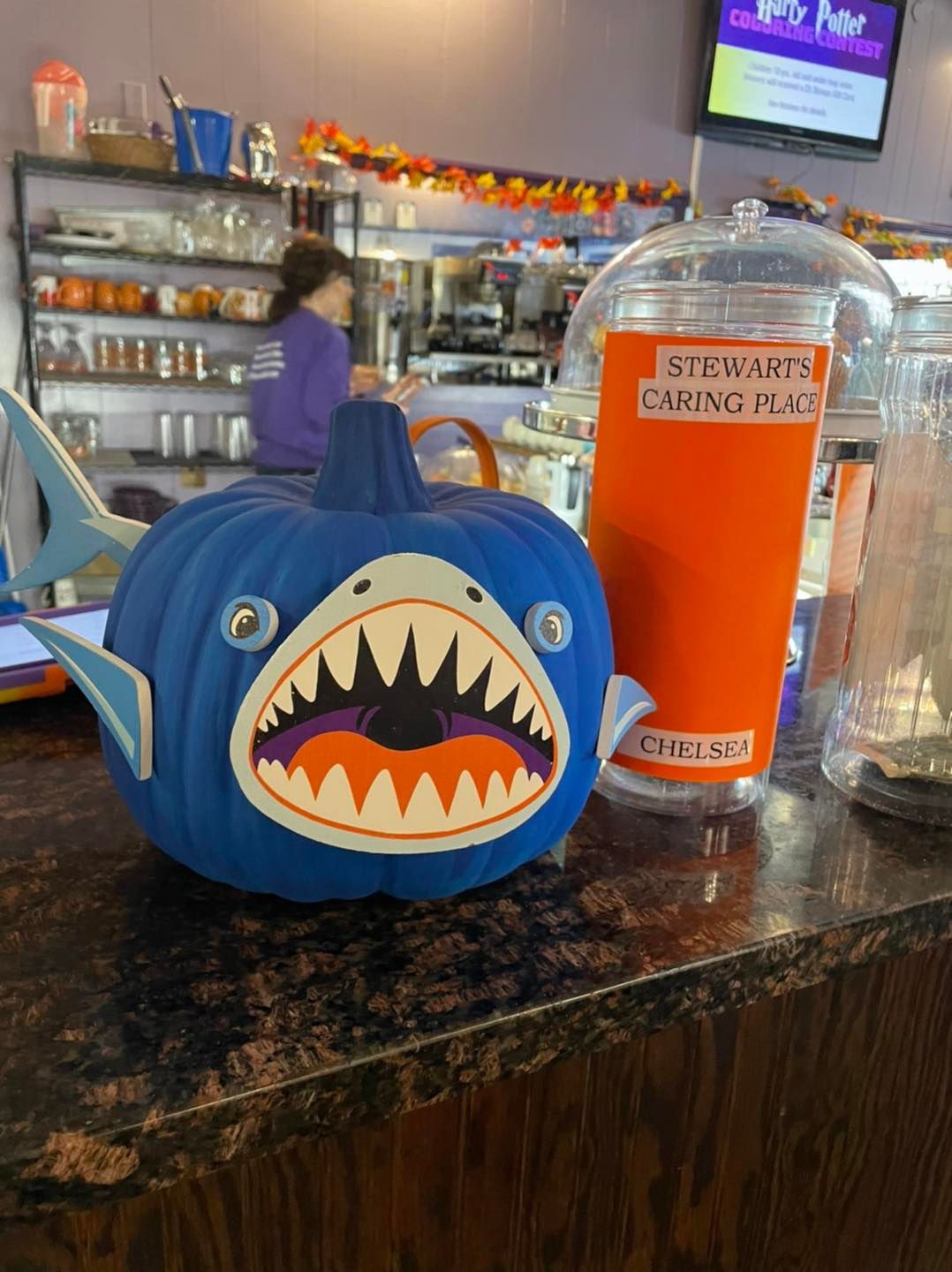 decorated pumpkin