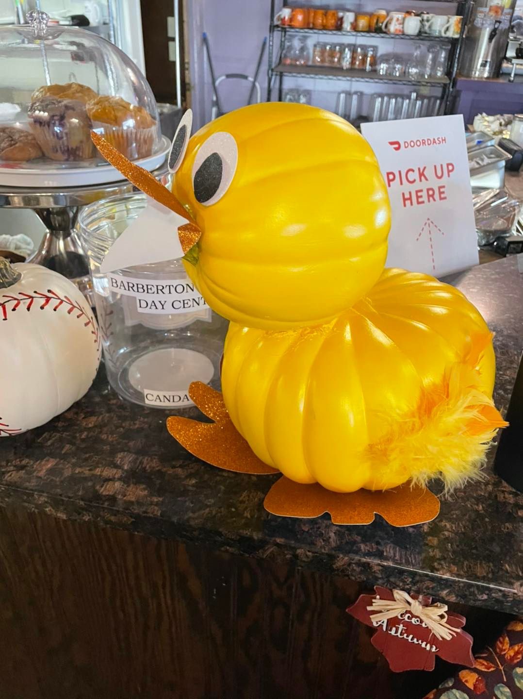 decorated pumpkin