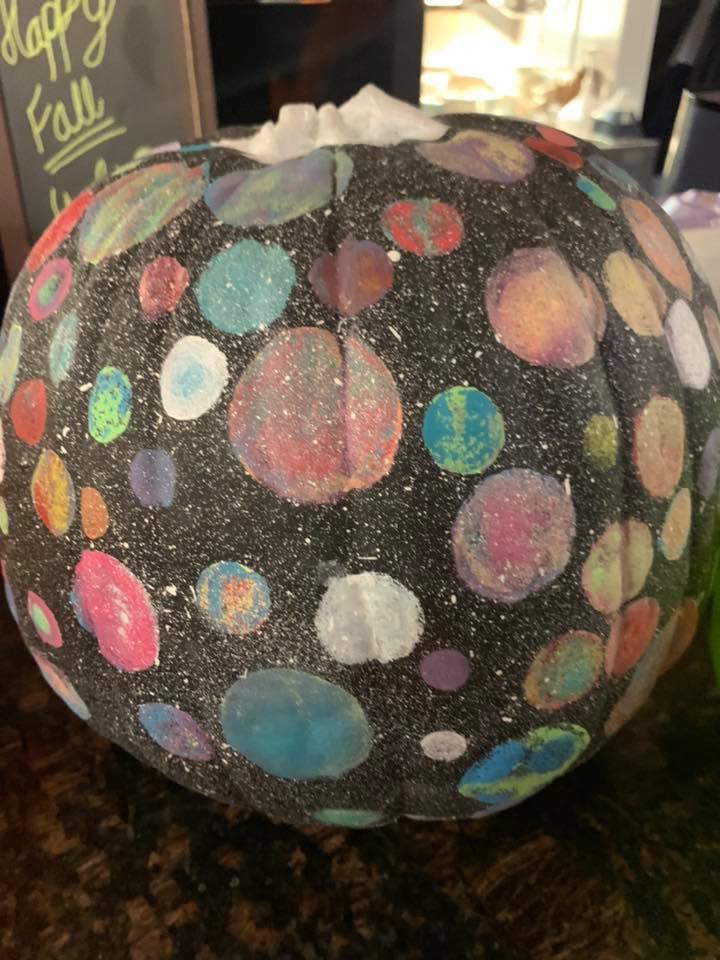 decorated pumpkin