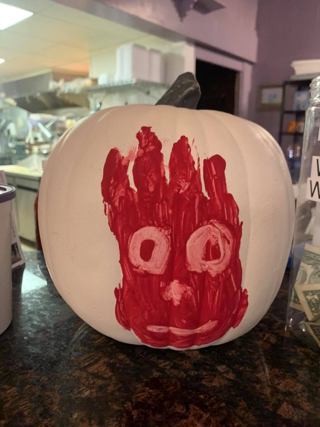 decorated pumpkin